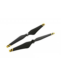 DJI 1345 Carbon Fiber Reinforced Quick Release Propeller (Black With Yellow Stripes)