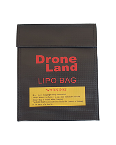 DroneLand Lipo Bag Black (Large) (23x30cm)