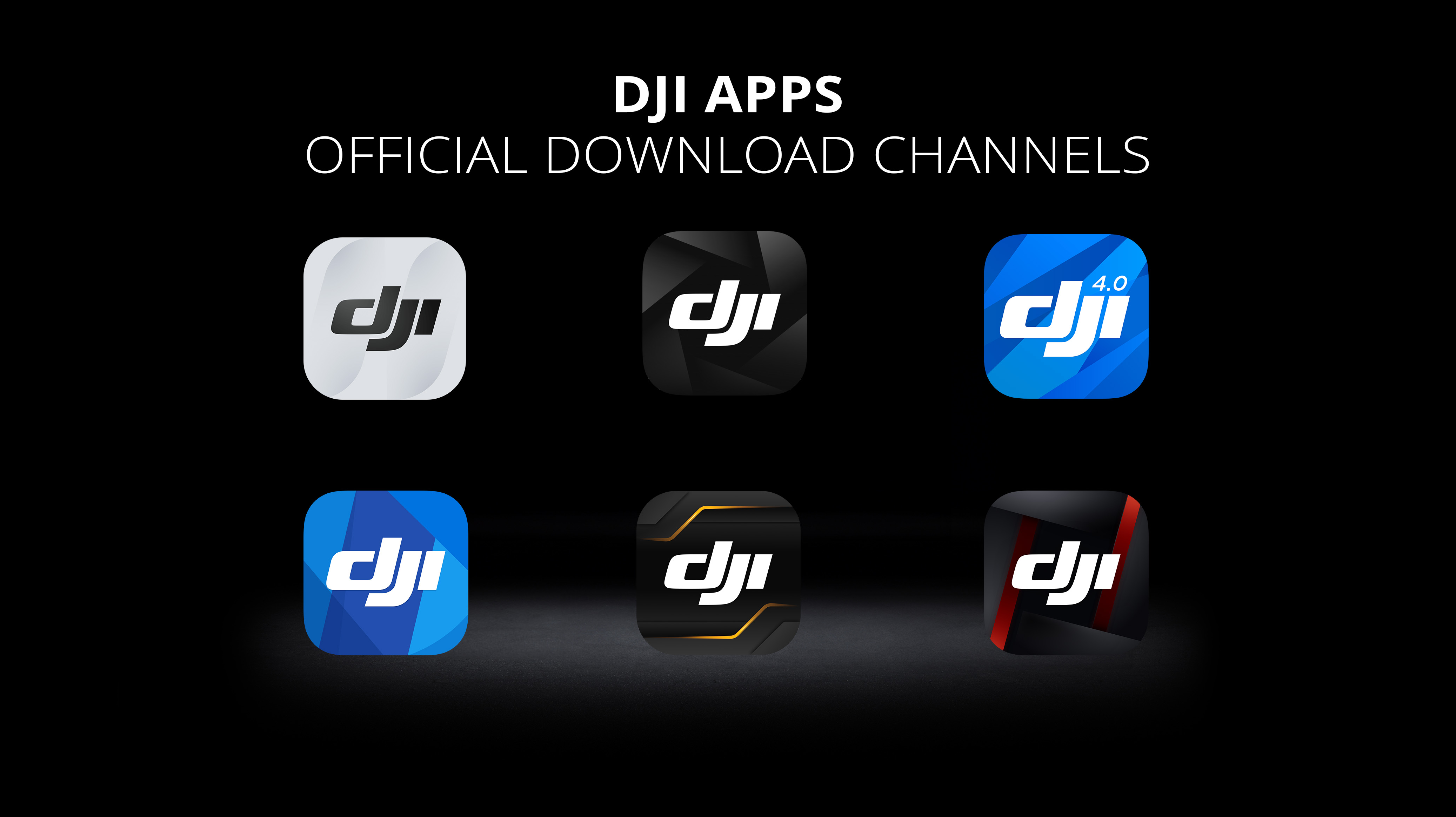 Officiële download kanaal voor DJI Apps