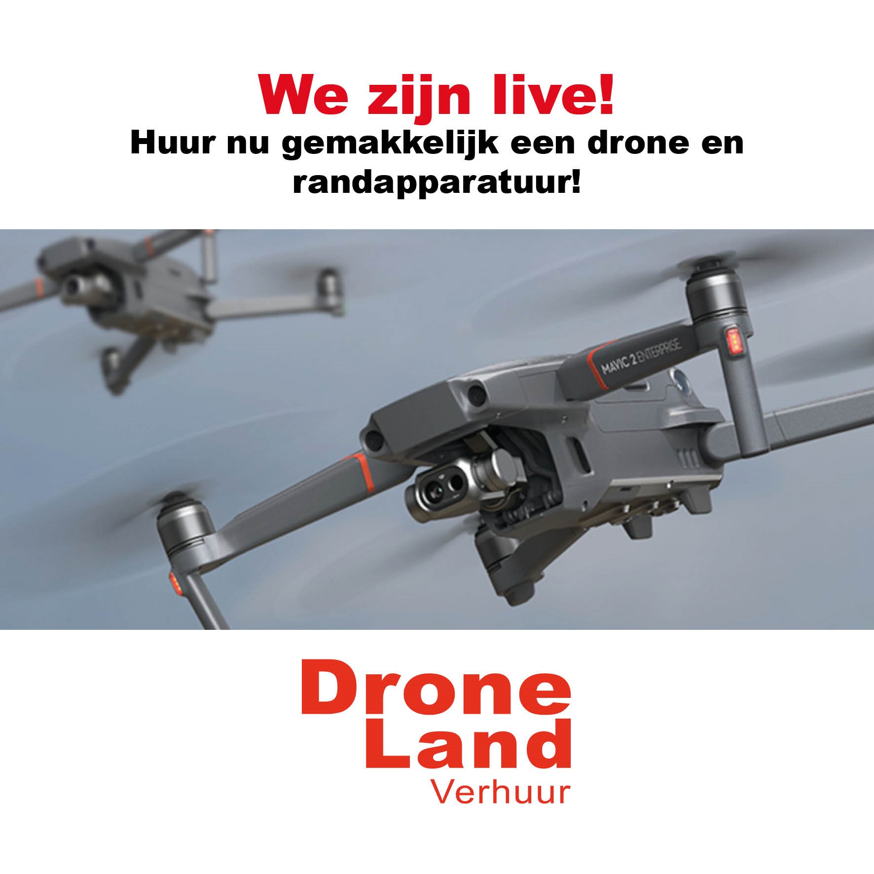 DroneLand Verhuur, de nieuwe tak van DroneLand